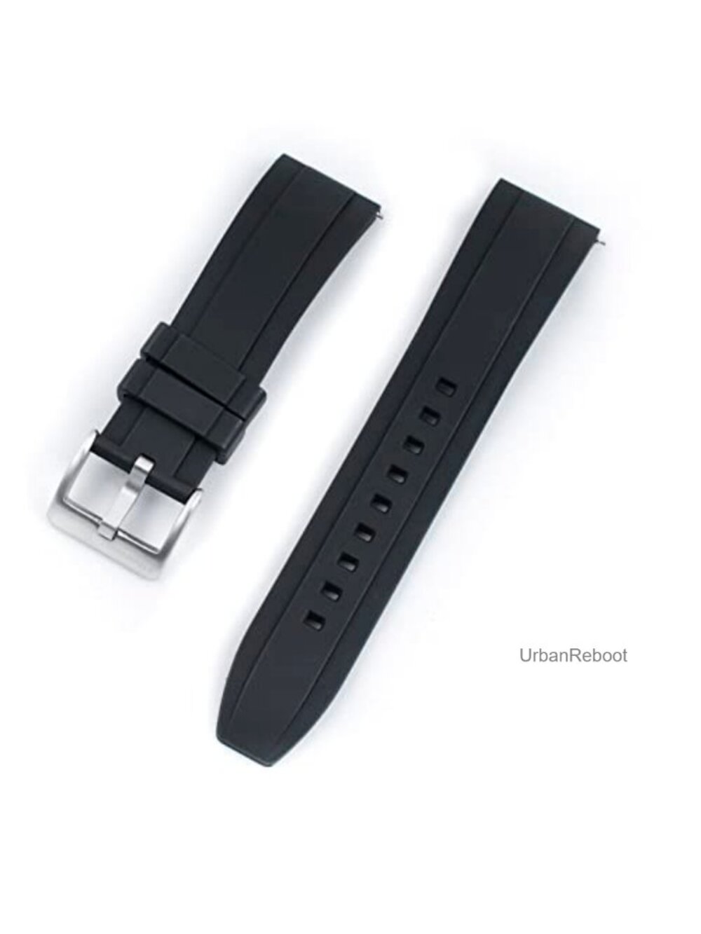 Quick Release Rubber Watch Strap Band FKM 20mm 22mm 24mm